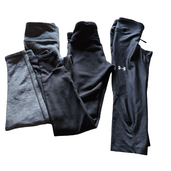 4 Leggings Adidas Athleta Altitude Under Armour Heat Gear Prime Green XxS-S - Picture 13 of 13